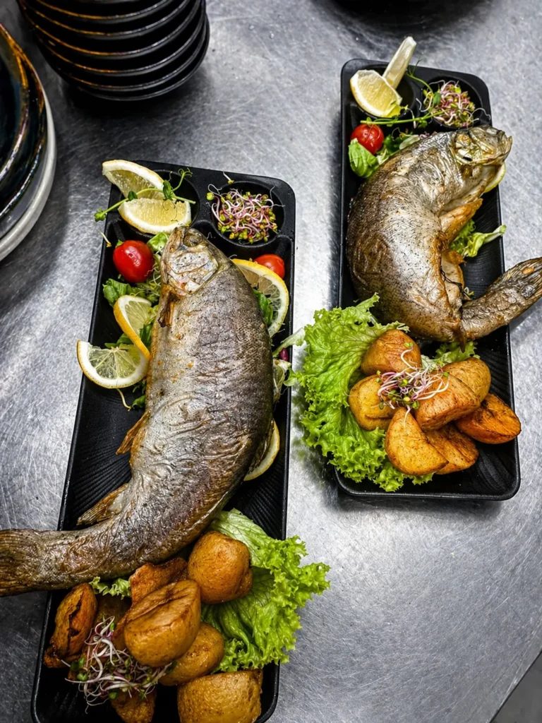 Danie obiadowe podane w restauracji Fantazja w Dobczycach