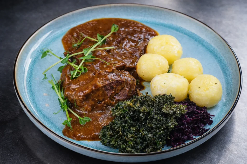 Danie obiadowe podane w restauracji Fantazja w Dobczycach